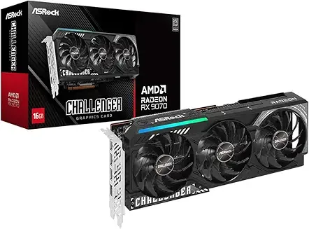 ASRock Radeon RX 9070 Challenger, tarjeta gráfica OC de 16 GB