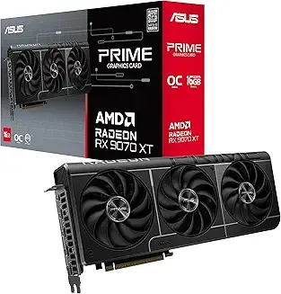 ASUS PRIME Radeon RX 9070 XT 16GB GDDR6 OC Edition, tarjeta gráfica