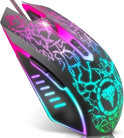 BENGOO ratón para juegos con cable (RGB)