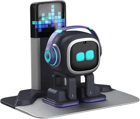 EMOPET AI Desk Robot Companion (con estación de carga)