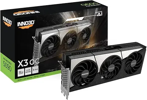 INNO3D NVIDIA GeForce RTX 5090 X3 OC 32GB GDDR7, tarjeta gráfica para juegos