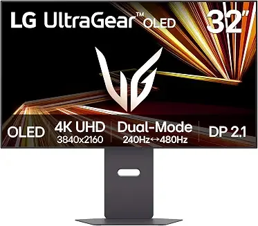 LG 32GX870A-B 32 pulgadas Ultragear 4K UHD (3840 x 2160) Monitor OLED