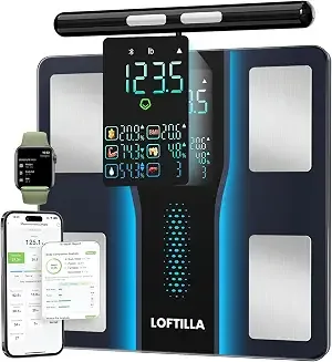 LOFTILLA báscula inteligente de composición corporal (8 electrodos)