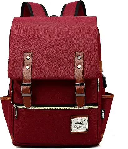 Mochila de portátil vintage delgada, hasta 15,6 pulgadas