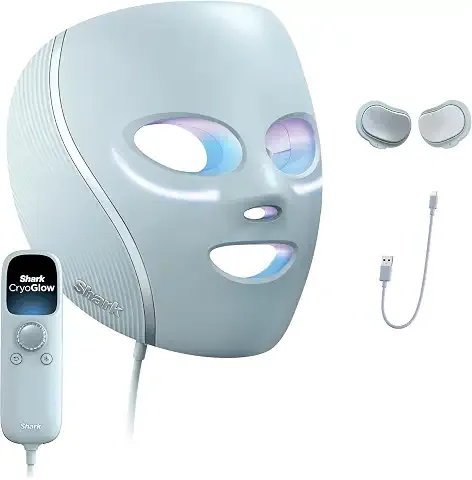 Shark CryoGlow, máscara facial LED de terapia de luz roja